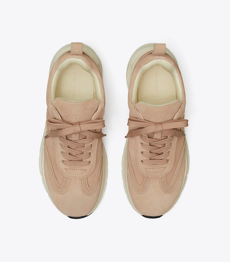 Tory Burch designer sneakers Good Luck Trainer in MALVA / MALVA / MALVA overhead