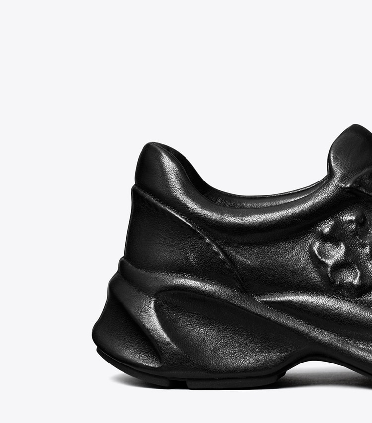 Tory Burch designer スニーカー グッドラック X-Rayトレーナー in PERFECT BLACK ディテール