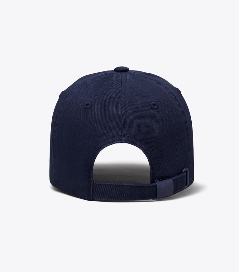 Tory Burch diseñador sombreros Gorra con logotipo en Tory Navy volver