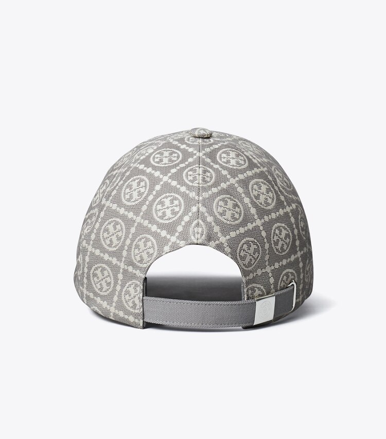 Tory Burch diseñador sombreros Gorra de béisbol con monograma T en Dorian Gray volver