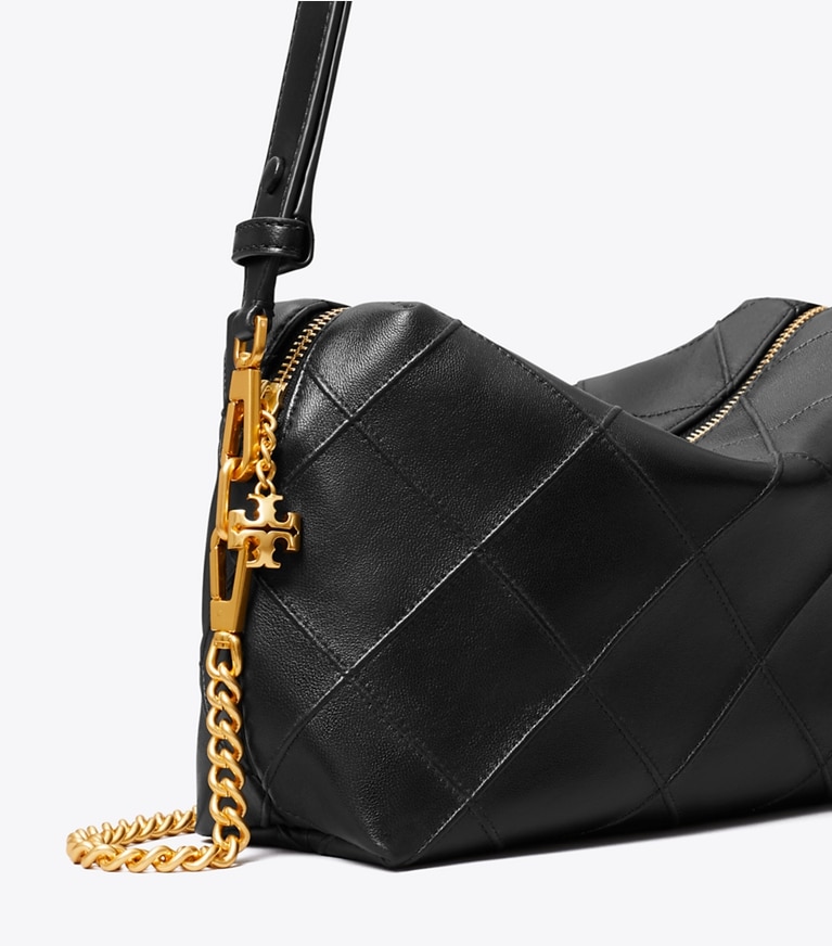 Tory Burch designer sacs à bandoulière Grand sac à bandoulière souple Fleming dans Black détails