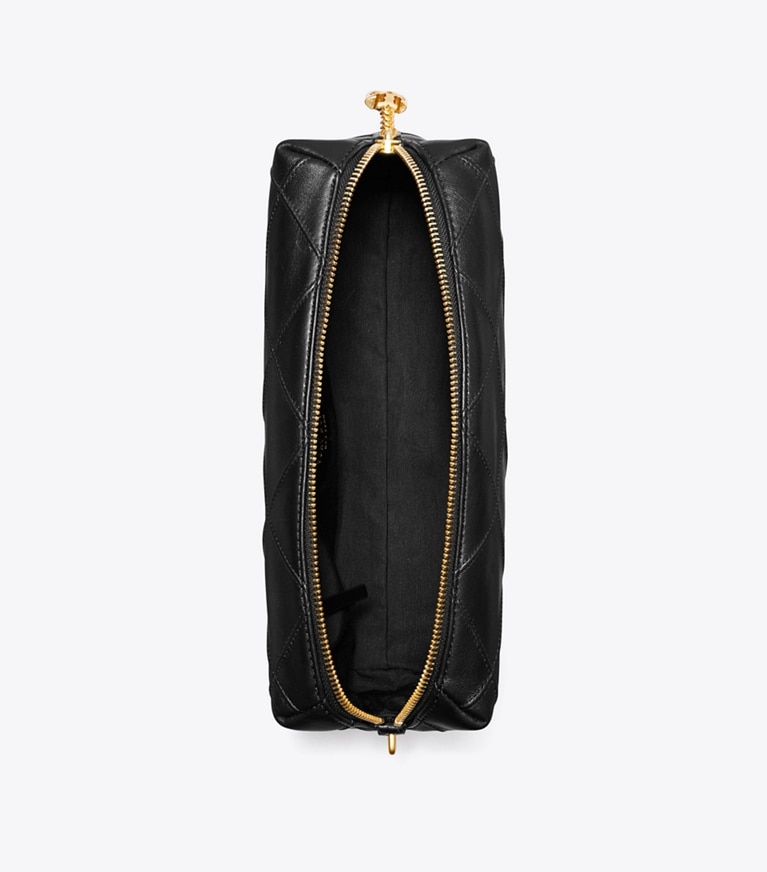 Tory Burch designer sacs à bandoulière Grand sac à bandoulière souple Fleming dans Black vue du dessus