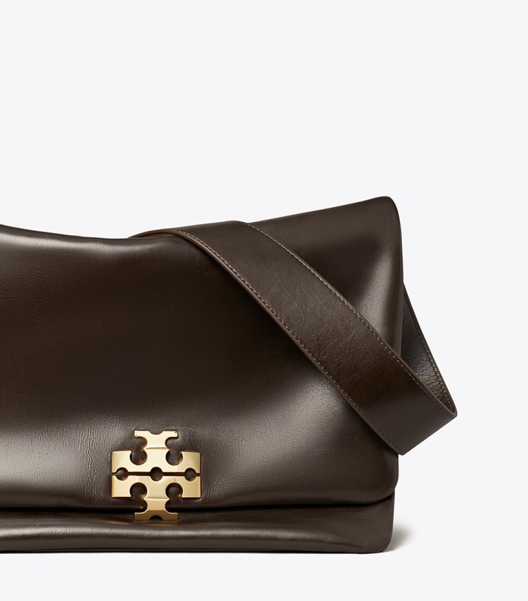 Tory Burch designer sacs porté épaule Grand sac porté épaule Charlie in Warm Mahogany informations