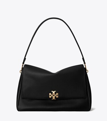 Tory Burch designer sacs porté épaule Grand sac porté épaule Charlie in Black front