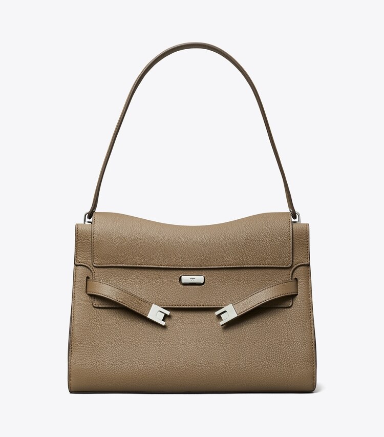 Tory Burch designer sacs porté épaule Grand sac porté épaule Lee Radziwill in Wild Mushroom front