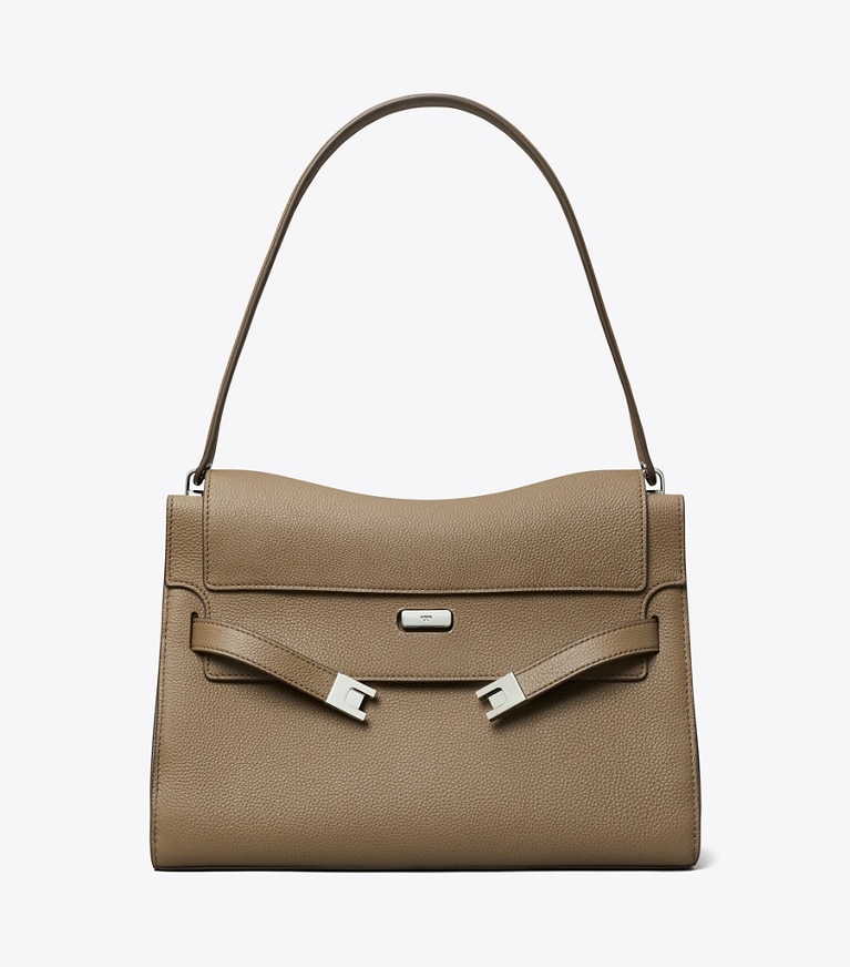 Tory Burch designer sacs porté épaule Grand sac porté épaule Lee Radziwill in Wild Mushroom front
