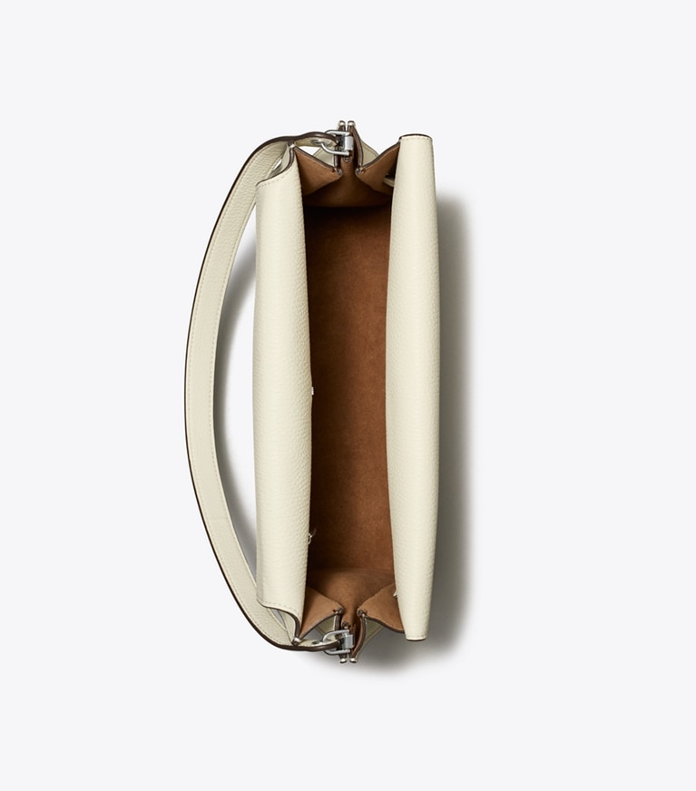 Tory Burch designer sacs porté épaule Grand sac porté épaule Lee Radziwill in Ivory angle