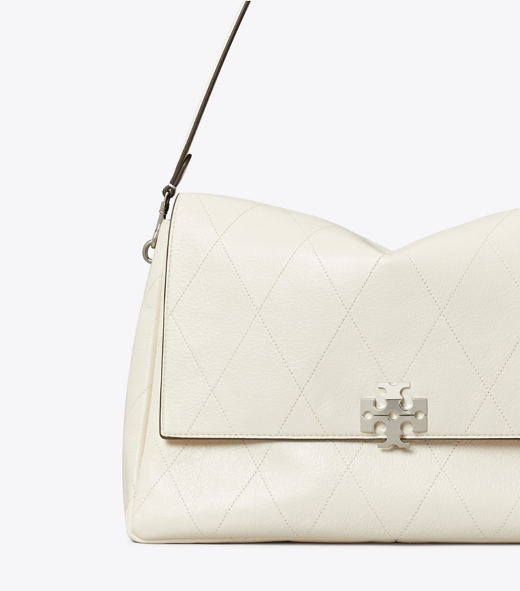 Tory Burch designer sacs porté épaule Grand sac porté épaule matelassé Charlie in Light Cream informations