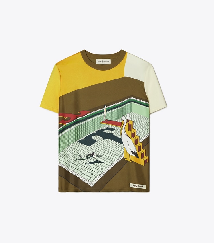 Tory Burch designer tops Graphic Logo T-Shirt in Multi front