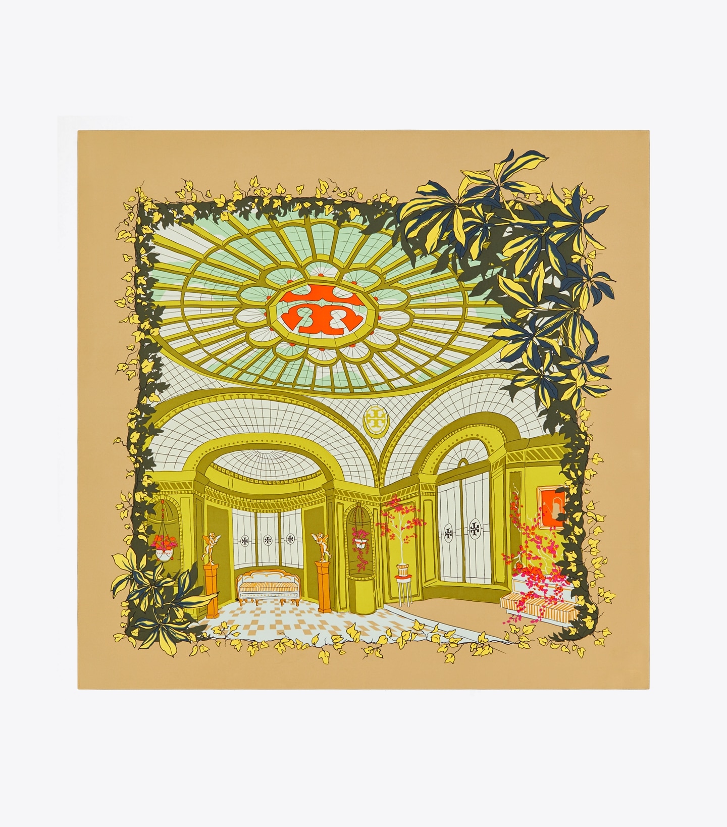 Greenhouse Silk Square Scarf