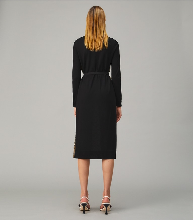 Tory Burch designer dresses Greer Dress in SESAME JAPANESE FLORAL front