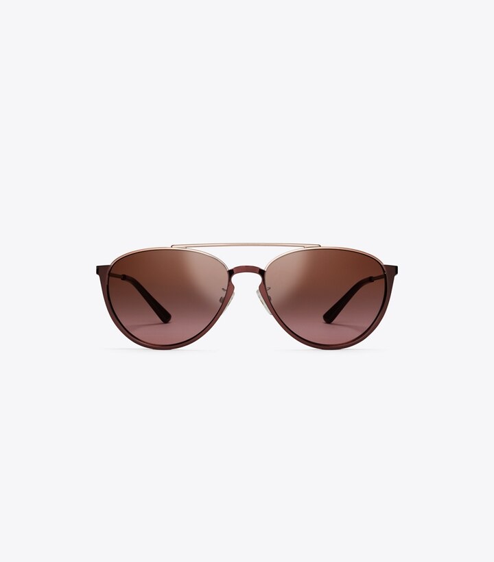 Half-Rim Pilot Sunglasses: Women's Accessories | Sunglasses & Eyewear | Tory  Burch EU