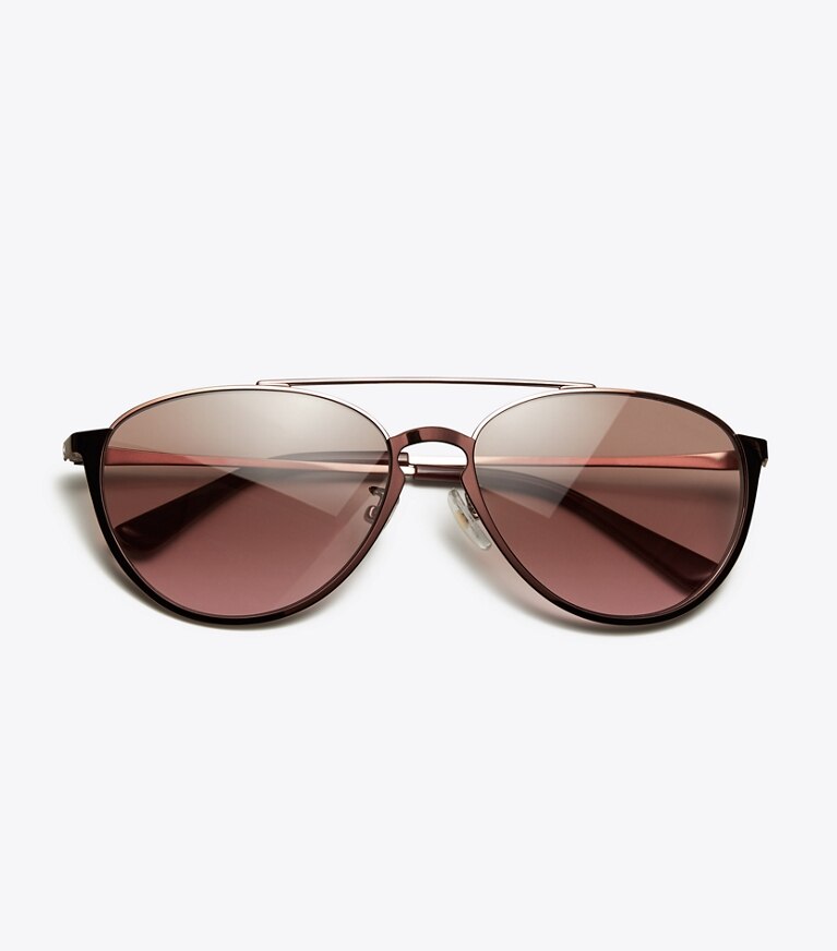 Tory burch best sale rose gold sunglasses