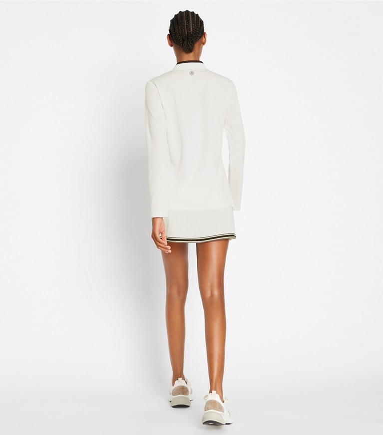 Tory Sport designer tops Half-Zip Performance Pullover in Snow White front