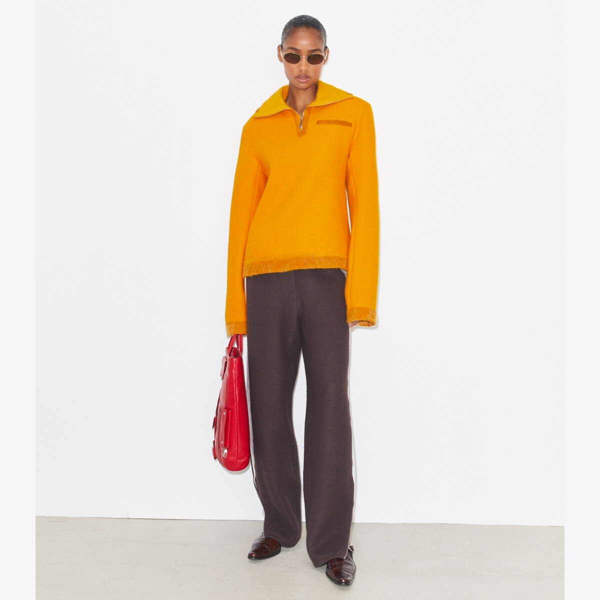HALF-ZIP WOOL SWEATSHIRT - thumbnail 3