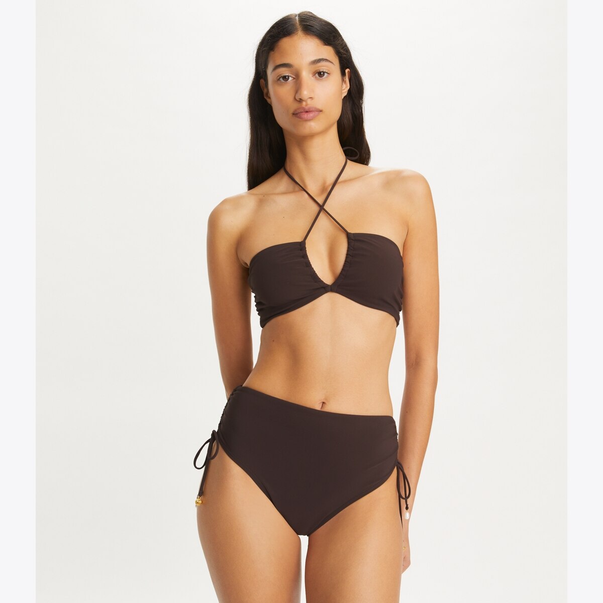 【rienda】Halter BELT Bandeau cup bikini halter-bandeau-bikini-top-