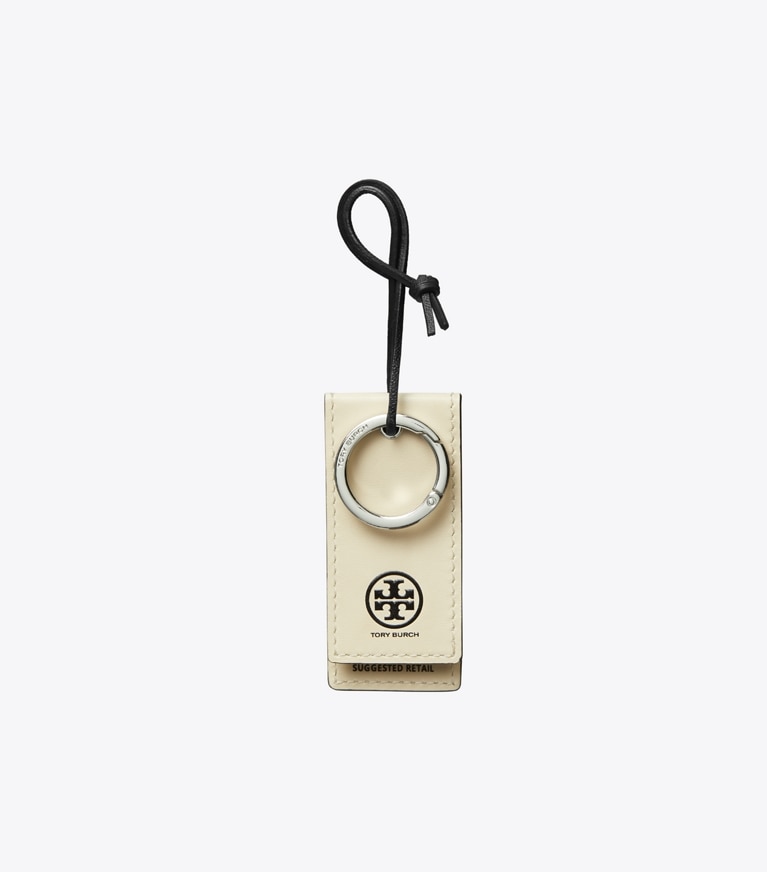Tory Burch designer bag charms & key rings Hangtag Key Charm in Multi front