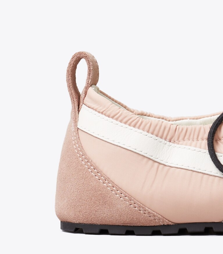 Tory Burch designer sneakers Hank Ballerina-Sneaker in DUSTY ROSE / MALVA / CREAM detail