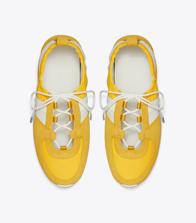 Tory Burch designer sneakers Hank Ballet Sneaker in YELLOW / CREAM / YELLOW superiore