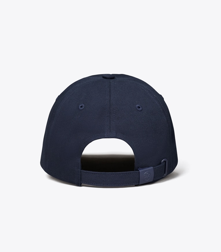 Tory Sport designer hats Heart Baseball Cap in Ivory Pearl / Tory Navy angle