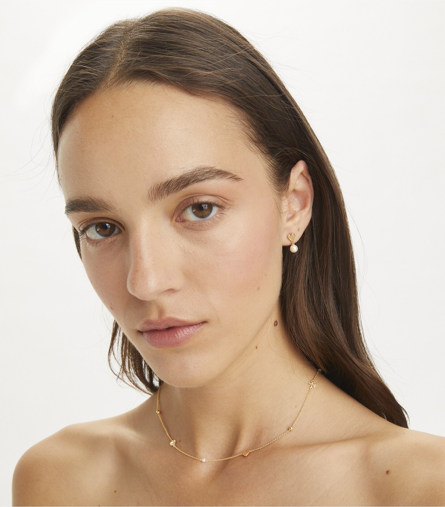 Heart Earrings And Necklace Set