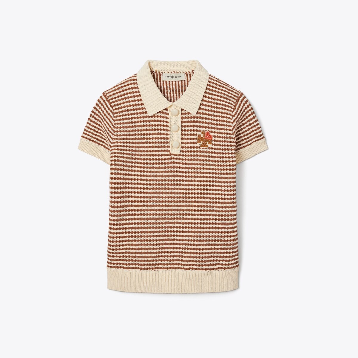Women's Knitted Polo Shirt by Tory Burch