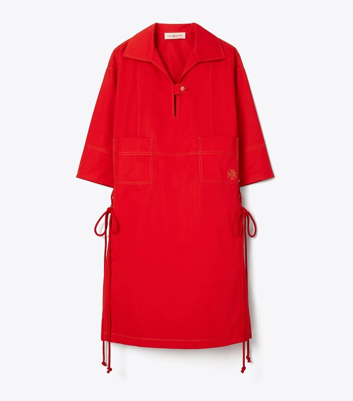 Heart Logo Poplin Shirtdress: Women's Designer Dresses | Tory Burch