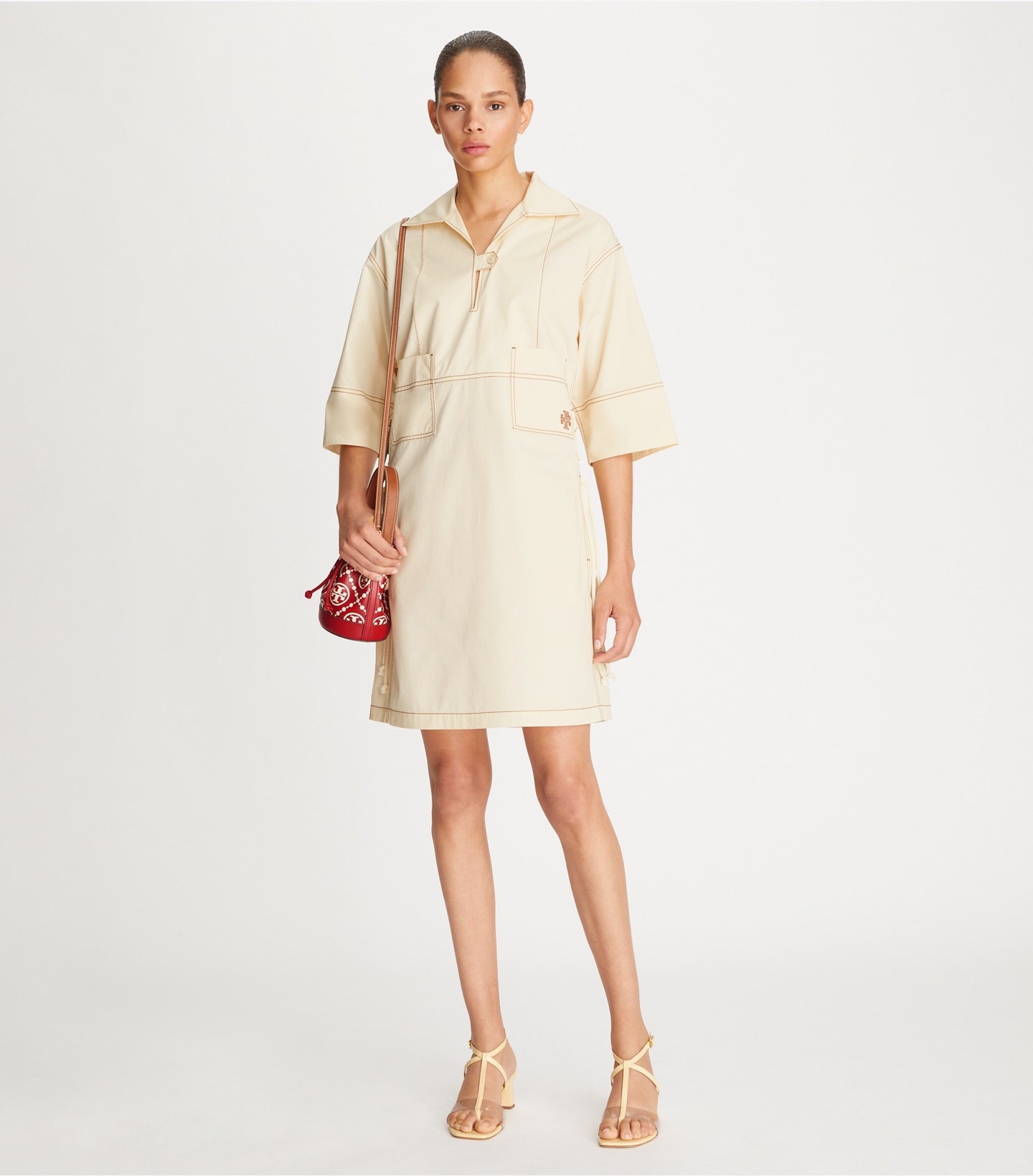 Heart Logo Poplin Shirtdress