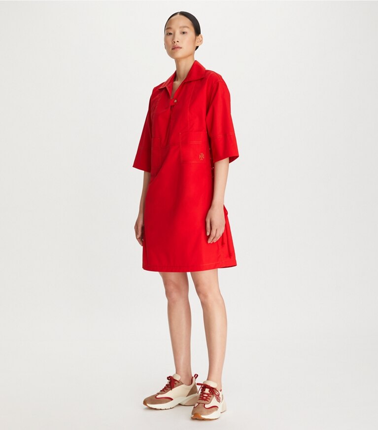 Tory burch 2025 poplin shirtdress