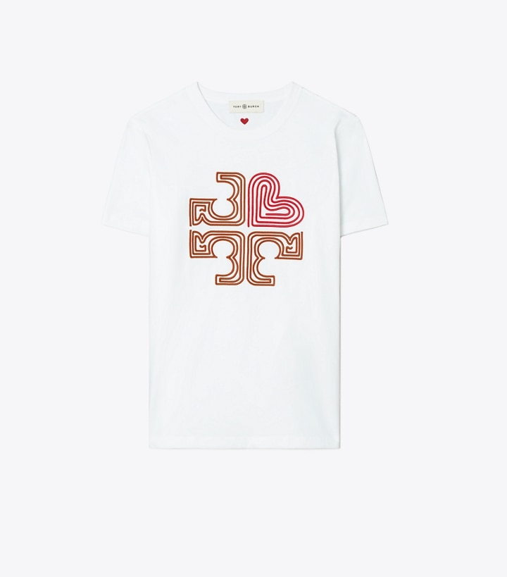Heart Logo T-Shirt: Women's Designer Tops | Tory Burch