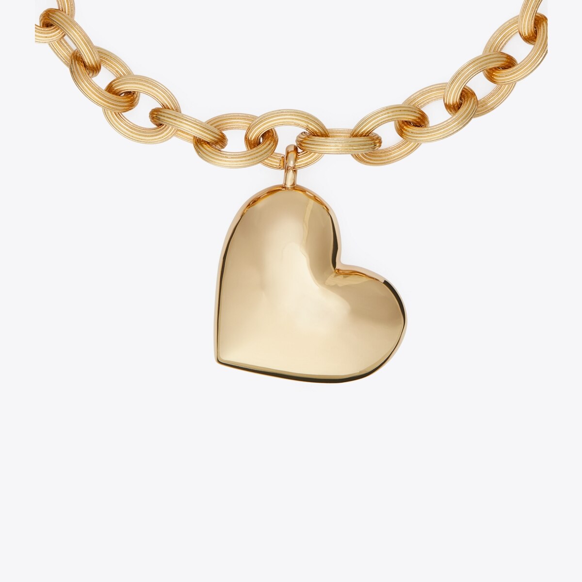 Gold tory burch heart sale bracelet