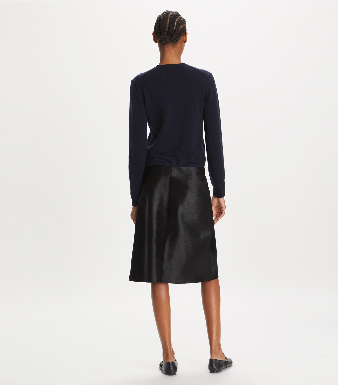Heart Pick Stitch Cashmere Sweater