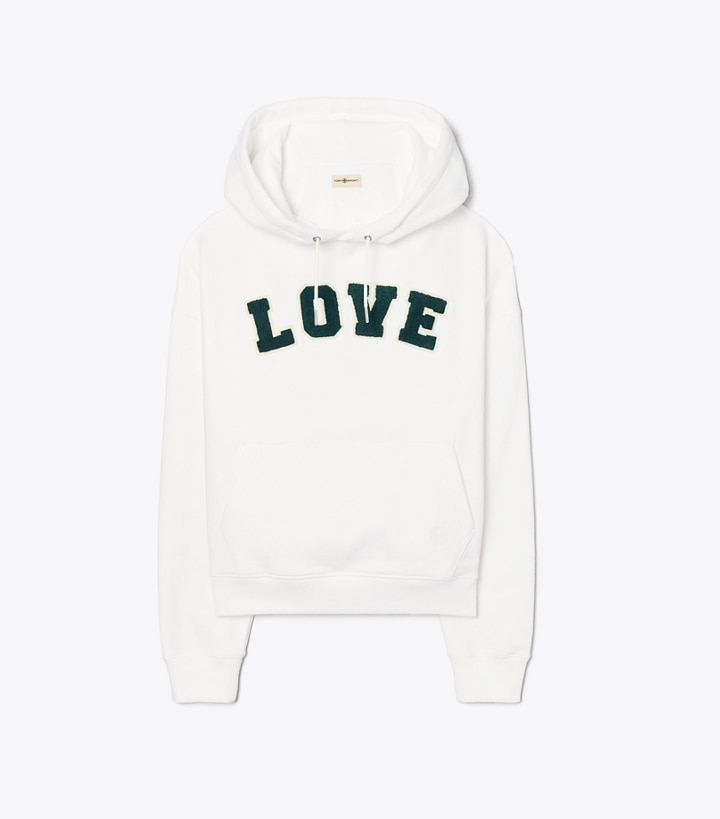 Heavy French Terry Love Hoodie: Women's Designer Sweaters | Tory Sport