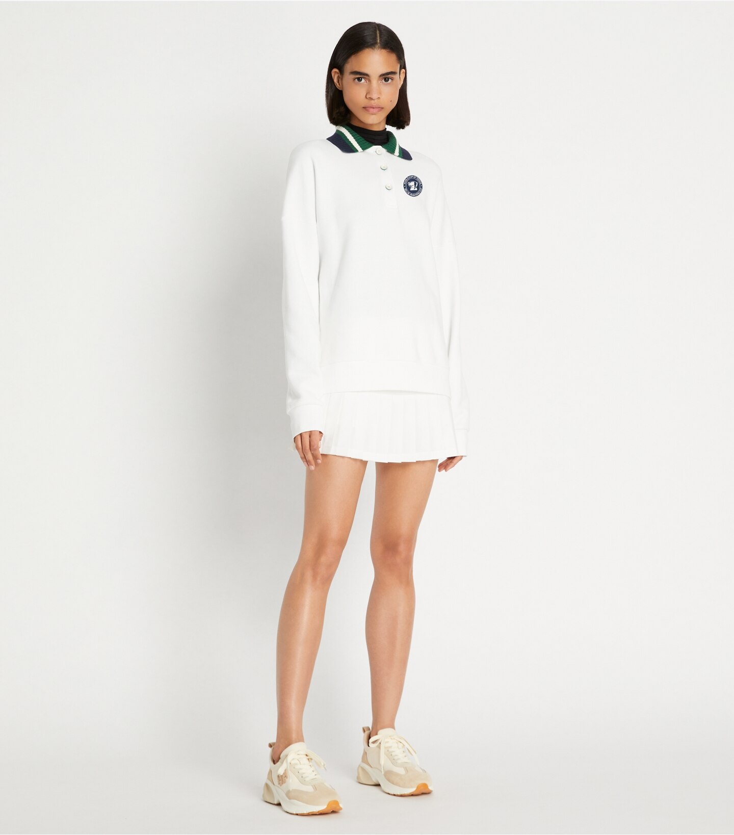 Heavy French Terry Polo Sweatshirt