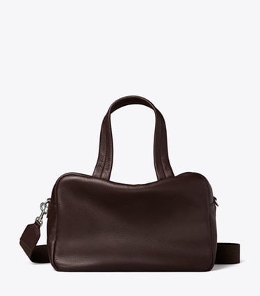 Tory Burch designer henkeltaschen Henkeltasche aus Leder in Cocoa front