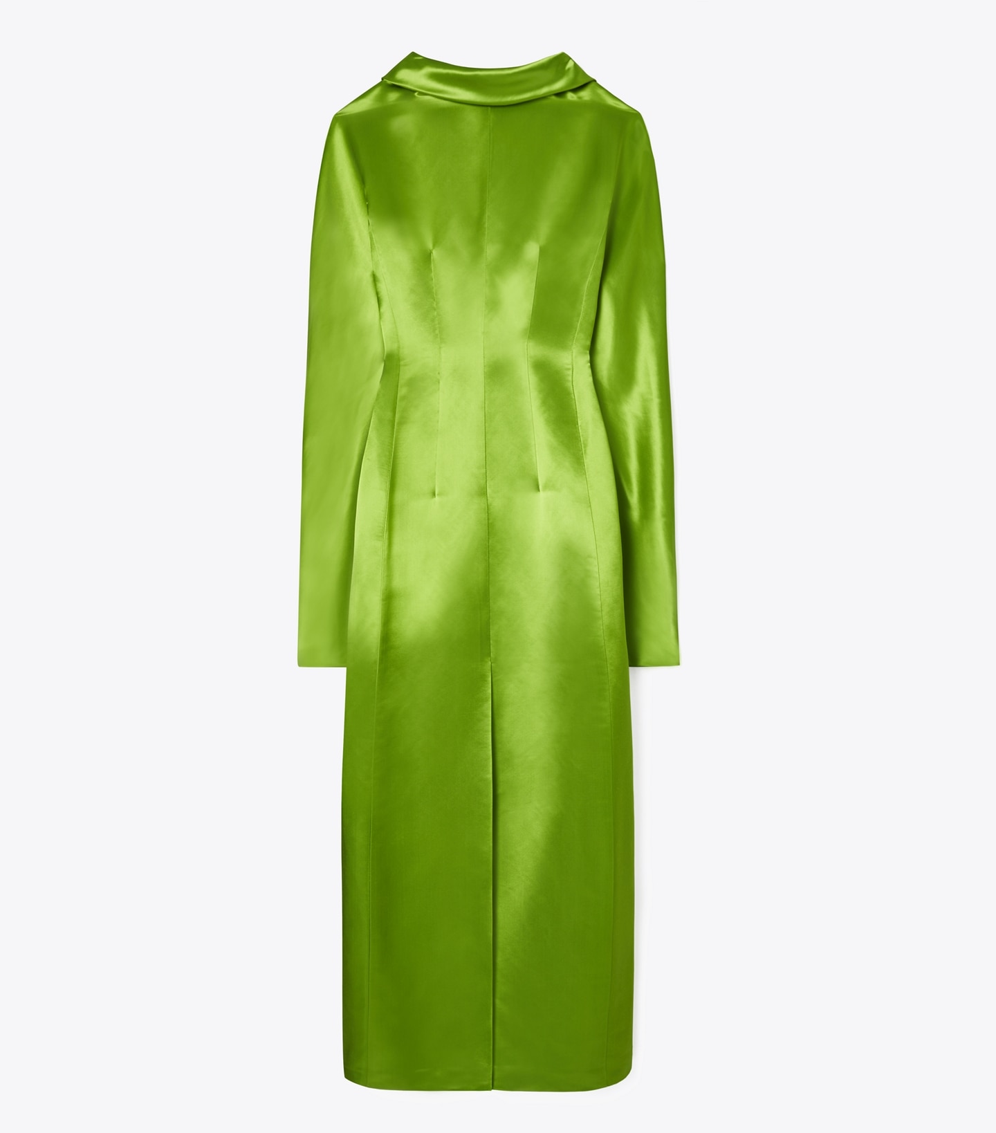 High-Neck Satin Dress