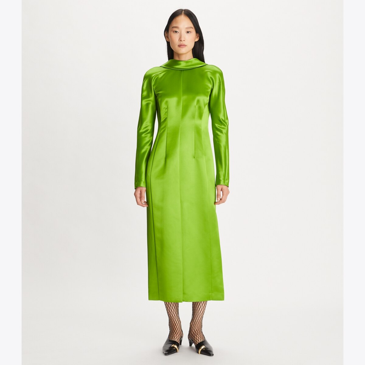 Tory Burch★COLORBLOCK SATIN DRESS Colorblock Satin Dress: Women's Designer Dresses | Tory Burch
