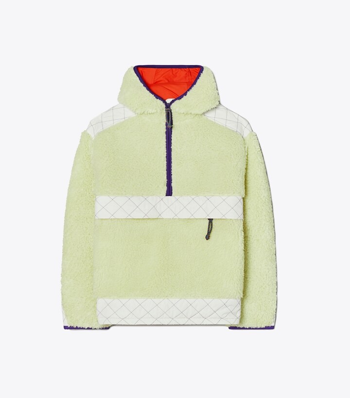 High-Pile Fleece Hooded Pullover: Women 