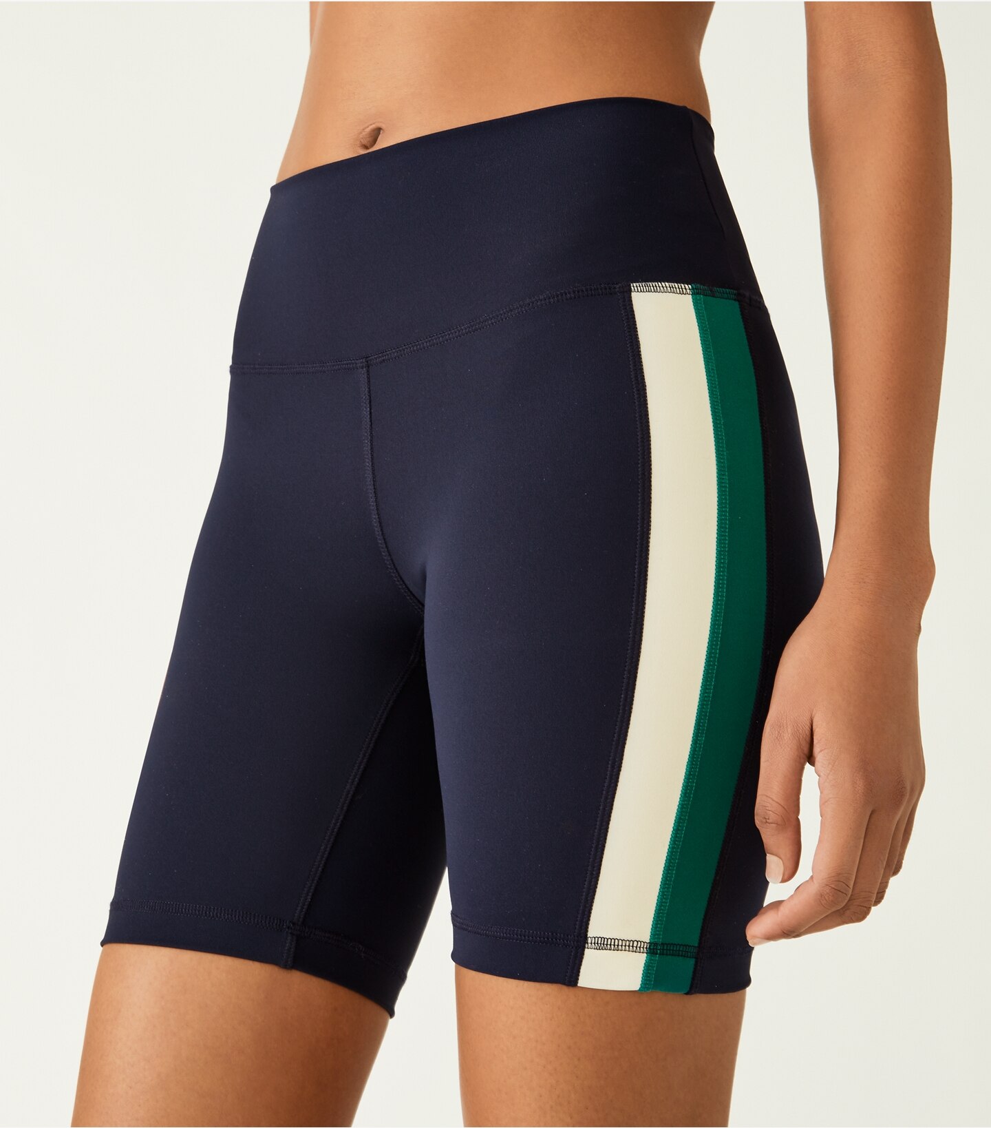 High-Rise Sculpt Compression Side-Stripe Bike Shorts