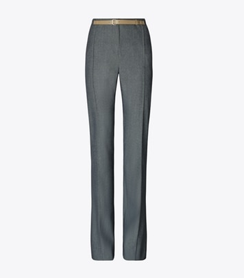 Slim Wool and Silk Pant: Women's Designer Bottoms | Tory Burch