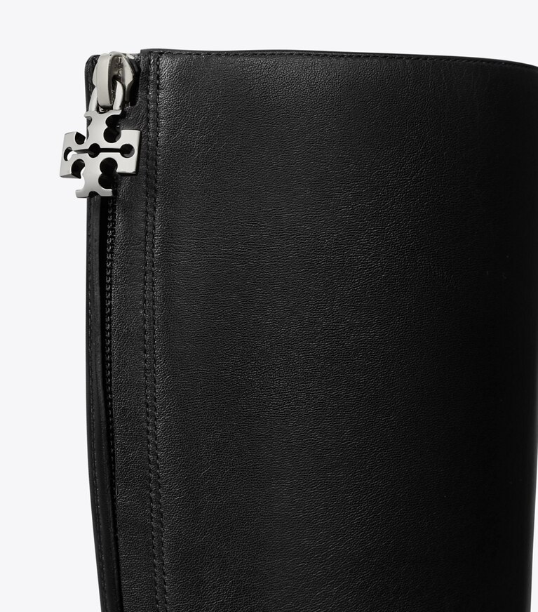 Tory Burch designer kniestiefel Hoher Charlie Stiefel in PERFECT BLACK detail