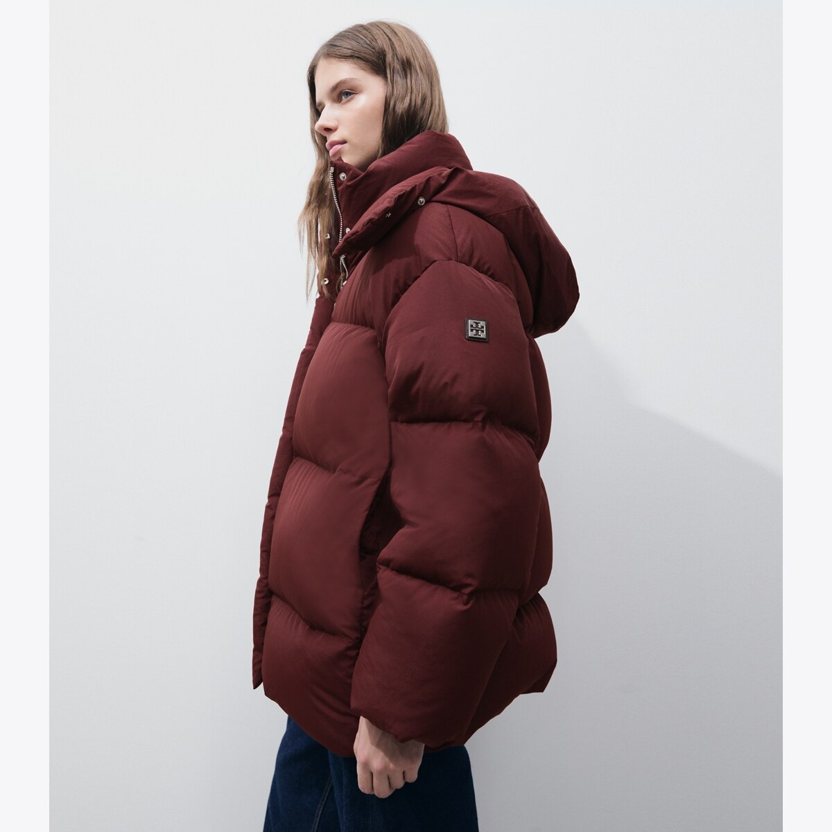 HOODED DOWN NYLON JACKET - thumbnail 2