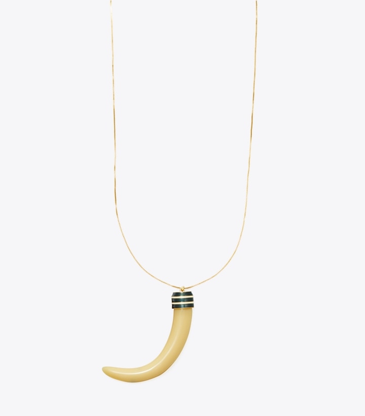 Horn Pendant Necklace: Women's Designer Necklaces | Tory Burch