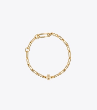 Tory Burch designer armbänder Icon Armband in Tory Gold front