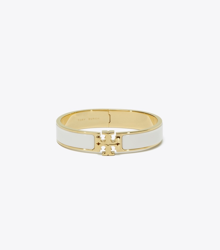 Tory Burch designer ブレスレット キラ エナメル ブレスレット in Tory Gold / New Ivory front