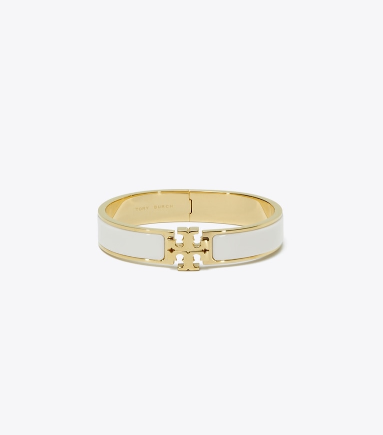 Tory Burch designer ブレスレット キラ エナメル ブレスレット in Tory Gold / New Ivory front