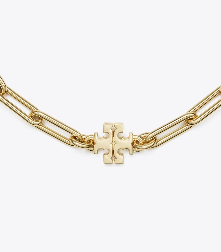 Tory Burch designer bracelets Icon Chain Bracelet in Tory Gold detail