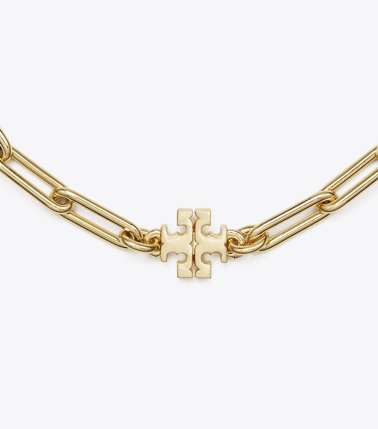 Tory Burch designer bracelets Icon Chain Bracelet in Tory Gold front