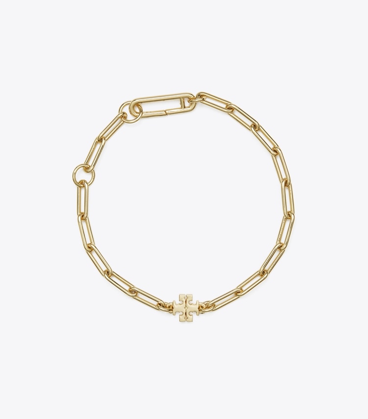Tory Burch designer bracelets Icon Chain Bracelet in Tory Gold front