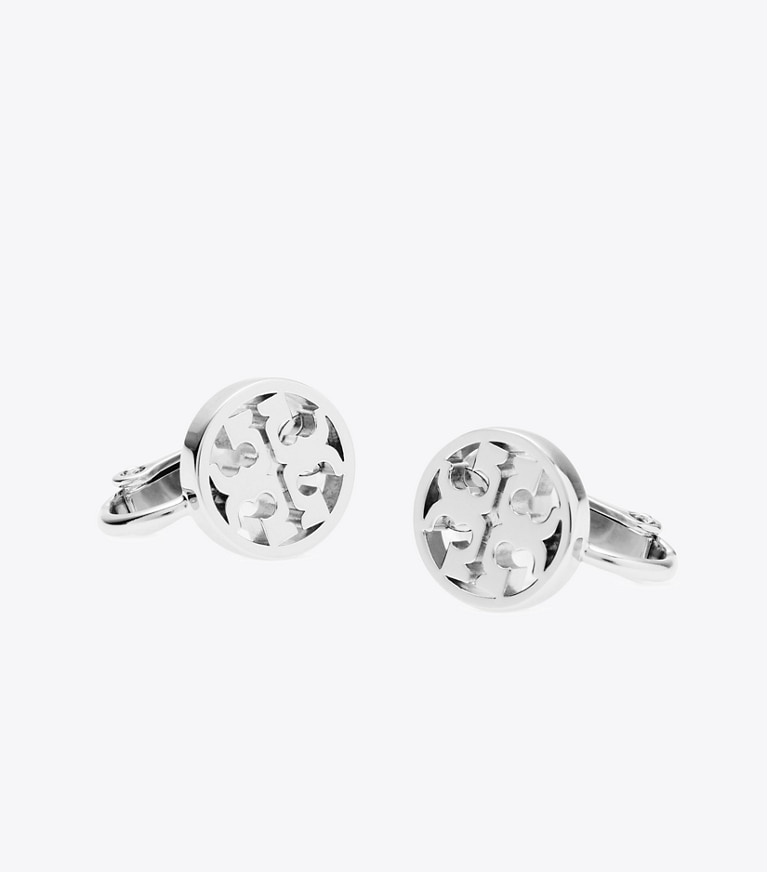 Tory Burch designer イヤリング＆ピアス アイコン クリップオンイヤリング in Tory Silver ディテール